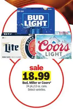 Meijer Bud, Miller or Coors offer
