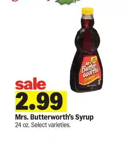 Meijer Mrs. Butterworth's Syrup offer