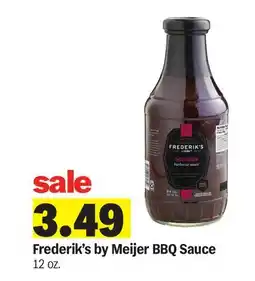 Meijer Frederik's by Meijer BBQ Sauce offer
