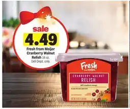 Meijer Fresh from Meijer Cranberry Walnut Relish offer