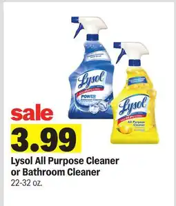 Meijer Lysol All Purpose Cleaner or Bathroom Cleaner offer