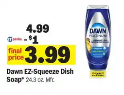 Meijer Dawn EZ-Squeeze Dish Soap offer