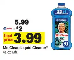 Meijer Mr. Clean Liquid Cleaner offer