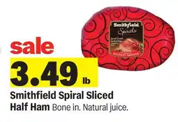 Meijer Smithfield Spiral Sliced Half Ham offer