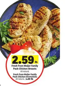 Meijer Family Pack Chicken Breasts offer