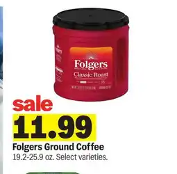 Meijer Folgers Ground Coffee offer