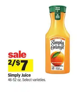 Meijer Simply Juice offer