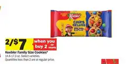 Meijer Keebler Family Size Cookies offer