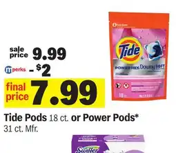 Meijer Tide Pods 18 ct. or Power Pods offer