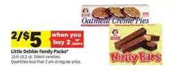 Meijer Little Debbie Family Packs offer