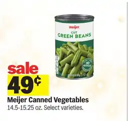Meijer Meijer Canned Vegetables offer