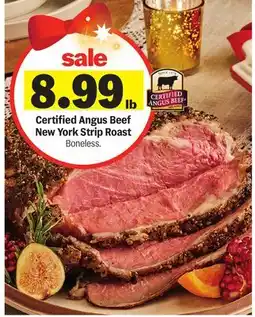 Meijer Certified Angus Beef New York Strip Roast offer