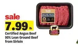 Meijer Certified Angus Beef 90% Lean Ground Beef from Sirloin offer