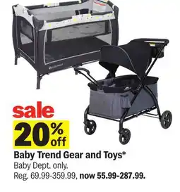 Meijer Baby Trend Gear and Toys offer
