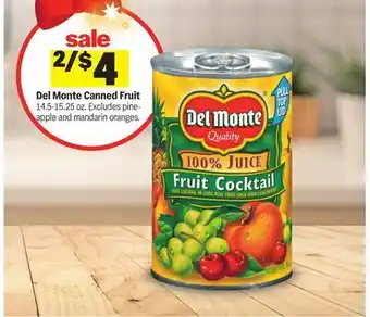 Meijer Del Monte Canned Fruit offer