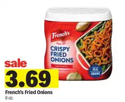 Meijer French's Fried Onions offer