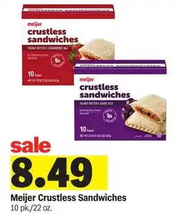 Meijer Meijer Crustless Sandwiches offer