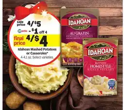 Meijer Idahoan Mashed Potatoes or Casseroles offer