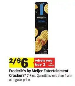 Meijer Frederik's by Meijer Entertainment Crackers offer