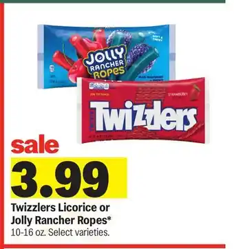 Meijer Twizzlers Licorice or Jolly Rancher Ropes offer