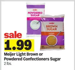 Meijer Meijer Light Brown or Powdered Confectioners Sugar offer
