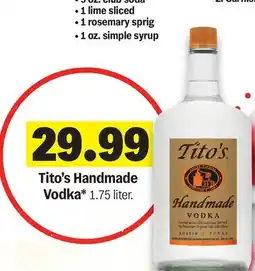 Meijer Tito's Handmade Vodka offer