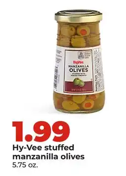 Hy-Vee Hy-Vee stuffed manzanilla olives offer