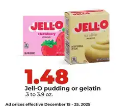 Hy-Vee Jell-O pudding or gelatin offer