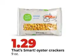 Hy-Vee That's Smart! oyster crackers offer