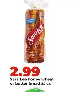 Hy-Vee Sara Lee honey wheat or butter bread offer