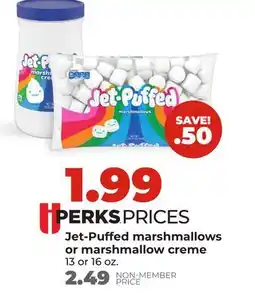 Hy-Vee Jet-Puffed marshmallows or marshmallow creme offer