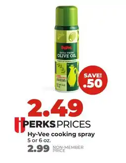 Hy-Vee Hy-Vee cooking spray offer
