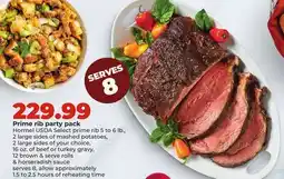 Hy-Vee Prime rib party pack Hormel offer