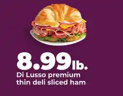 Hy-Vee Di Lusso premium thin deli sliced ham offer