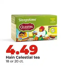 Hy-Vee Hain Celestial tea offer