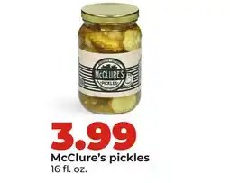 Hy-Vee McClure's pickles offer