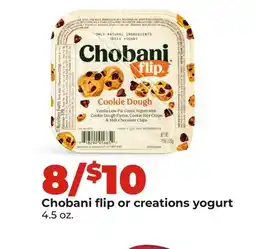 Hy-Vee Chobani flip or creations yogurt offer