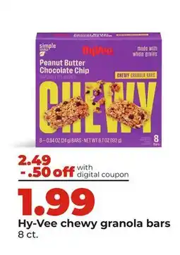 Hy-Vee Hy-Vee chewy granola bars offer