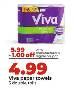 Hy-Vee Viva paper towels offer