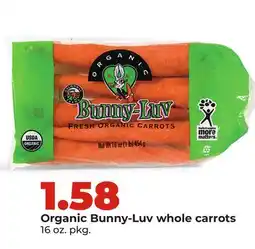 Hy-Vee Organic Bunny-Luv whole carrots offer
