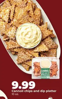 Hy-Vee Cannoli chips and dip platter offer