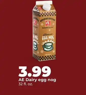 Hy-Vee AE Dairy egg nog offer