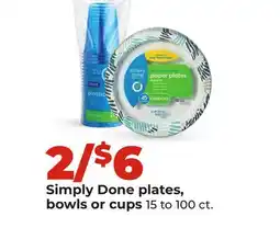 Hy-Vee Simply Done plates, bowls or cups offer