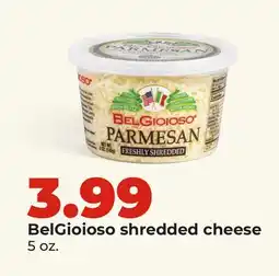 Hy-Vee BelGioioso shredded cheese offer