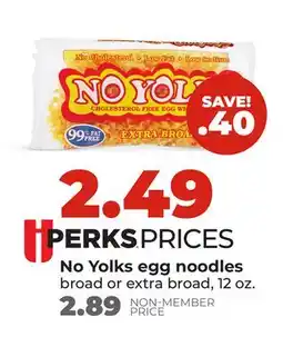 Hy-Vee No Yolks egg noodles offer