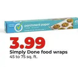 Hy-Vee Simply Done food wraps offer
