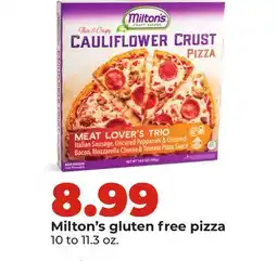 Hy-Vee Milton's gluten free pizza offer