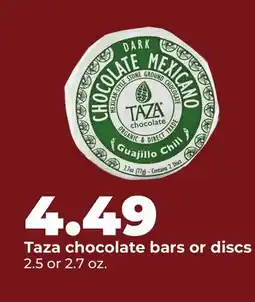 Hy-Vee Taza chocolate bars or discs offer