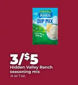 Hy-Vee Hidden Valley Ranch seasoning mix offer