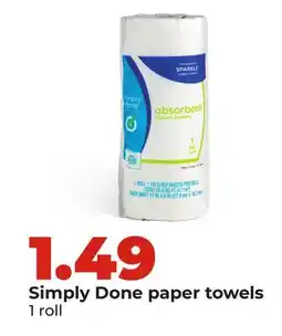 Hy-Vee Simply Done paper towels offer
